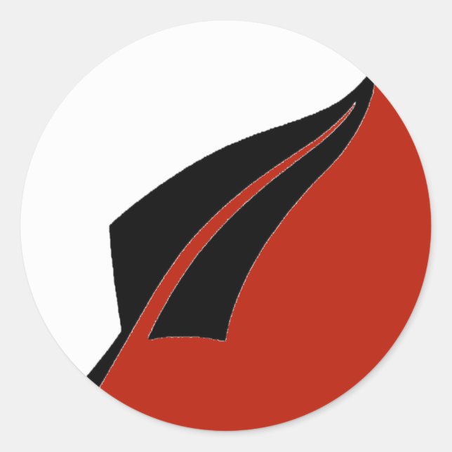 Pegatina Redonda Pegatinas de Silver Fern de Nueva Zelanda (Anverso)