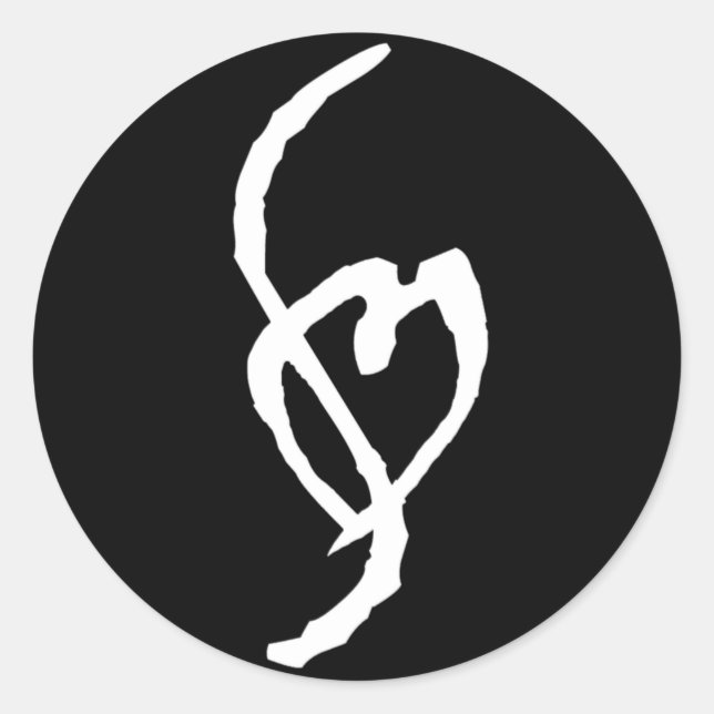 Pegatina Redonda Pegatinas de Smut Mark Round (Anverso)