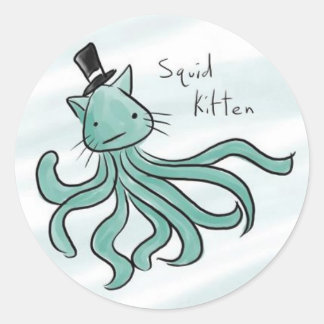 Pegatina Redonda Pegatinas de SquidKitten