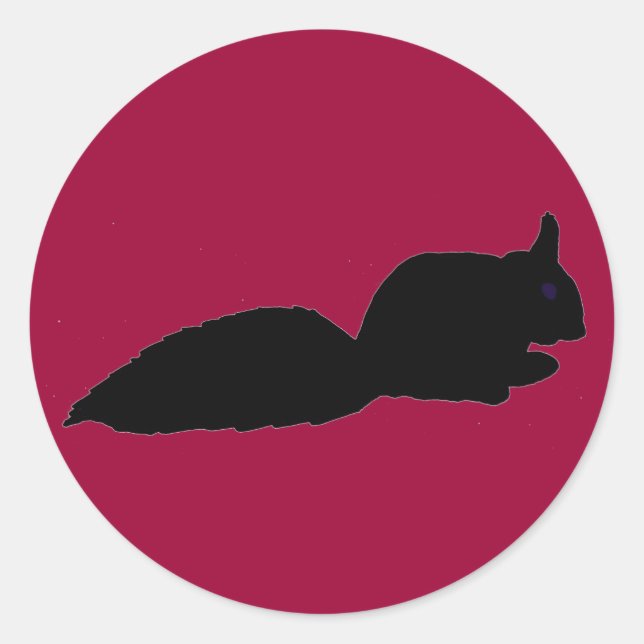 Pegatina Redonda Pegatinas de Squirrelouette (Anverso)