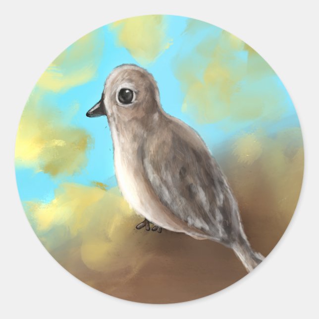 Pegatina Redonda Pegatinas de sueño flotante (Anverso)