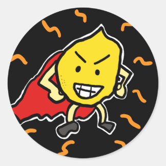 Pegatina Redonda Pegatinas de Super Lemon