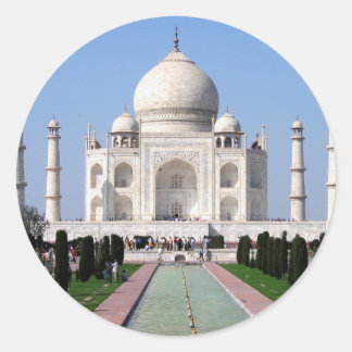 Pegatina Redonda Pegatinas de Taj Mahal
