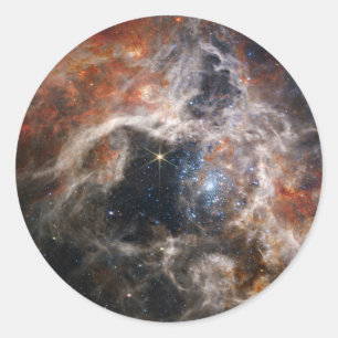 Pegatina Redonda Pegatinas de Tarantula Nebula
