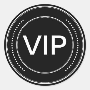 Pegatina Redonda PEGATINAS de tarjetas VIP