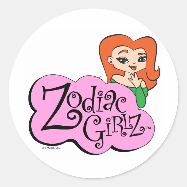 Pegatina Redonda Pegatinas de Taurus (Anverso)