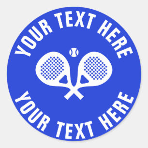 Pegatina Redonda pegatinas de tenis de padel personalizado