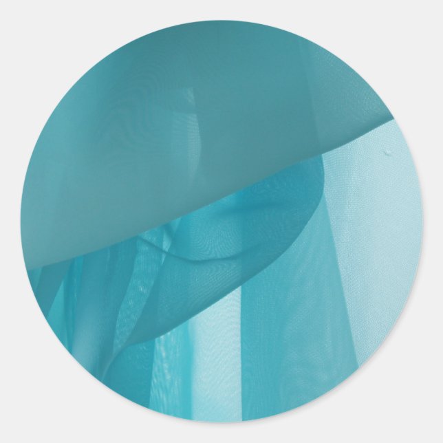 Pegatina Redonda Pegatinas de Turquesa (Anverso)