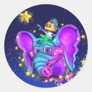 Pegatina Redonda Pegatinas de Twinkle Little Star
