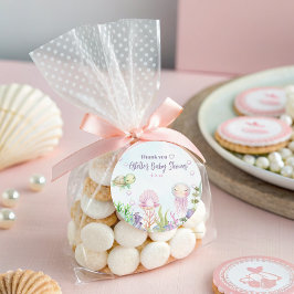 Pegatina Redonda Pegatinas de Una Perla Está en Camino Bebé