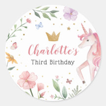 Pegatinas de unicornio de hadas