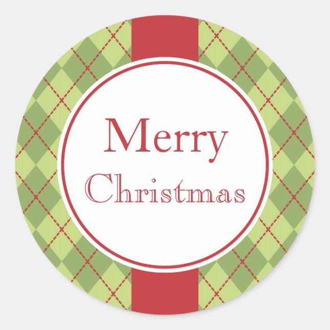 Pegatina Redonda Pegatinas de vacaciones clásicos (Anverso)