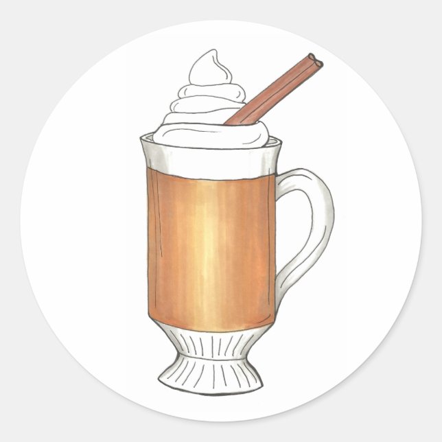 Pegatina Redonda Pegatinas de vacaciones de Navidades de invierno d (Anverso)