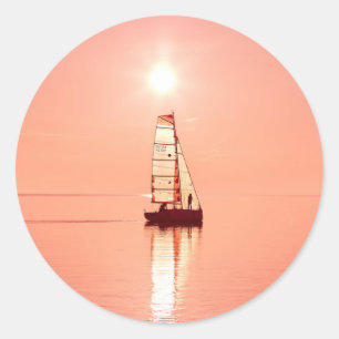 Pegatina Redonda Pegatinas de Vela Away