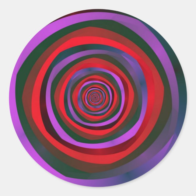 Pegatina Redonda Pegatinas de vértigo (Anverso)