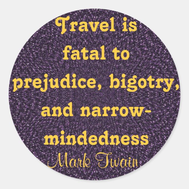 Pegatina Redonda pegatinas de viajes (Anverso)