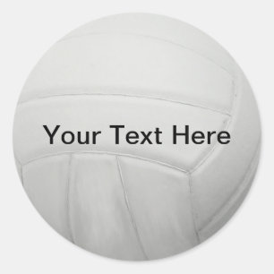 Pegatina Redonda Pegatinas de voleibol personalizados