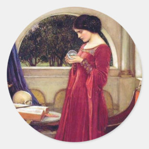 Pegatina Redonda Pegatinas de Waterhouse