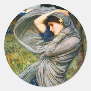 Pegatina Redonda Pegatinas de Waterhouse Boreas