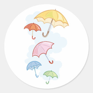 Pegatina Redonda Pegatinas de Wedding Shower