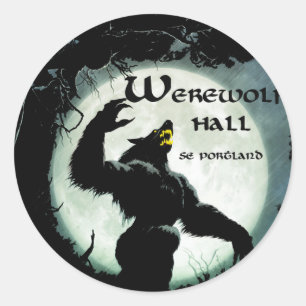 Pegatina Redonda Pegatinas de Werewolf Hall