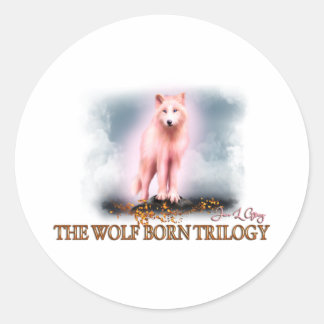 Pegatina Redonda Pegatinas de Wolf Born Trilogy