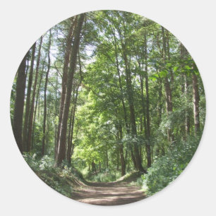 Pegatina Redonda Pegatinas de Woodland