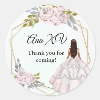 Pegatina Redonda pegatinas de xv