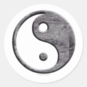 Pegatina Redonda Pegatinas de Yin Yang