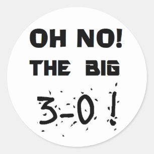 Pegatina Redonda pegatinas del "30 aniversario"