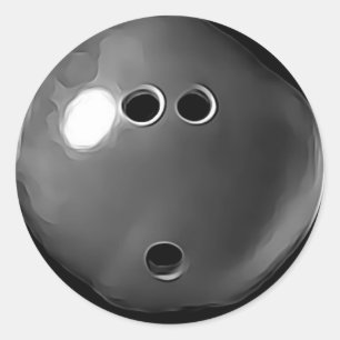 Pegatina Redonda Pegatinas del Black Bowling