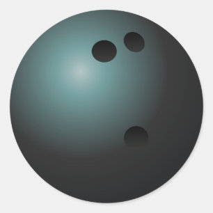 Pegatina Redonda Pegatinas del Black Bowling