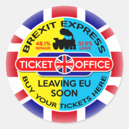 Pegatina Redonda Pegatinas del Brexit