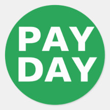 Pegatinas del calendario de pago