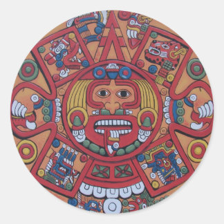 Pegatina Redonda Pegatinas del calendario maya