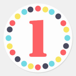 Pegatina Redonda Pegatinas del Carnaval {Círculo}