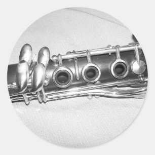 Pegatina Redonda Pegatinas del Clarinet