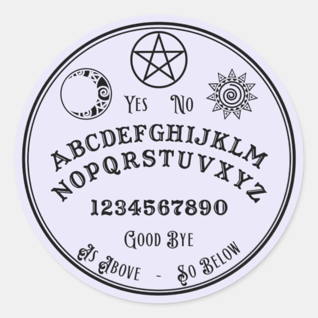 Pegatina Redonda Pegatinas del Consejo de Espíritu (Anverso)