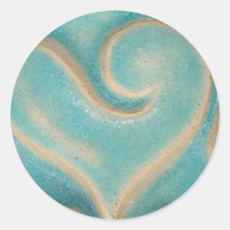 Pegatina Redonda Pegatinas del corazón