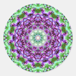 Pegatina Redonda Pegatinas del Decagram V 3 expandido