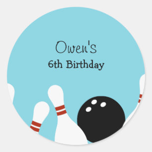 Pegatina Redonda Pegatinas del favorito de la diversión del boliche