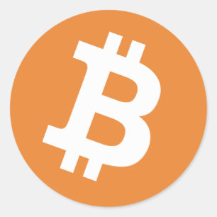Pegatina Redonda Pegatinas del logotipo de Bitcoin