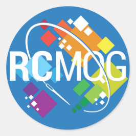 Pegatina Redonda Pegatinas del logotipo de la guirnalda de calderil