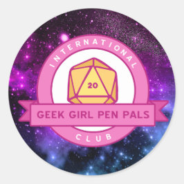 Pegatina Redonda pegatinas del logotipo de la IGGPPC "Out of this W