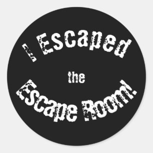 Pegatina Redonda "Pegatinas del logro del sitio del escape"