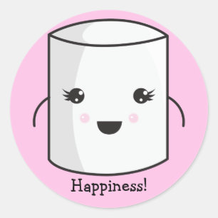 Pegatina Redonda Pegatinas del malvavisco