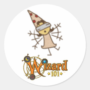 Pegatina Redonda Pegatinas del manual de balance Wizard101