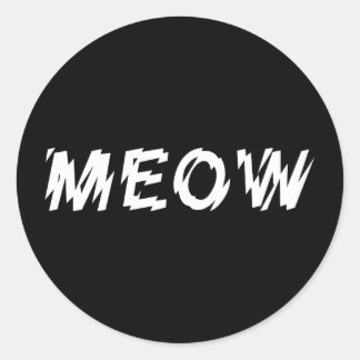 Pegatina Redonda PEGATINAS del MEOW