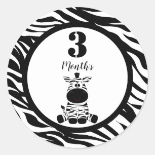 Pegatina Redonda Pegatinas del Mes del Bebé