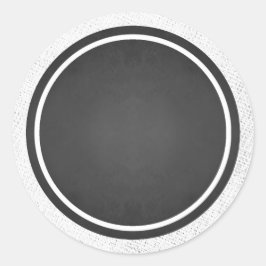 Pegatina Redonda Pegatinas del personalizable Blank Faux Chalkboard